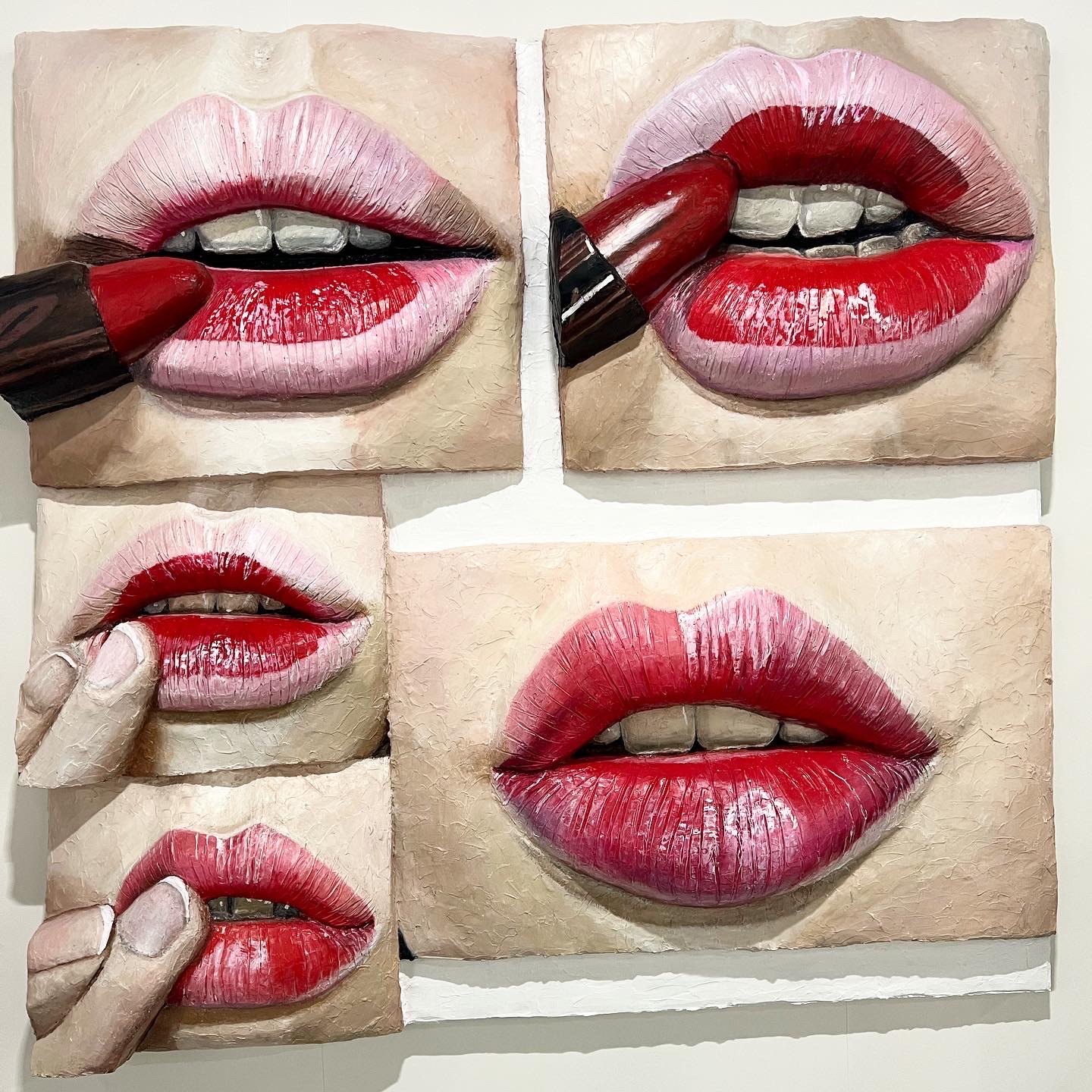 Gina Beavers Lips Art Basel