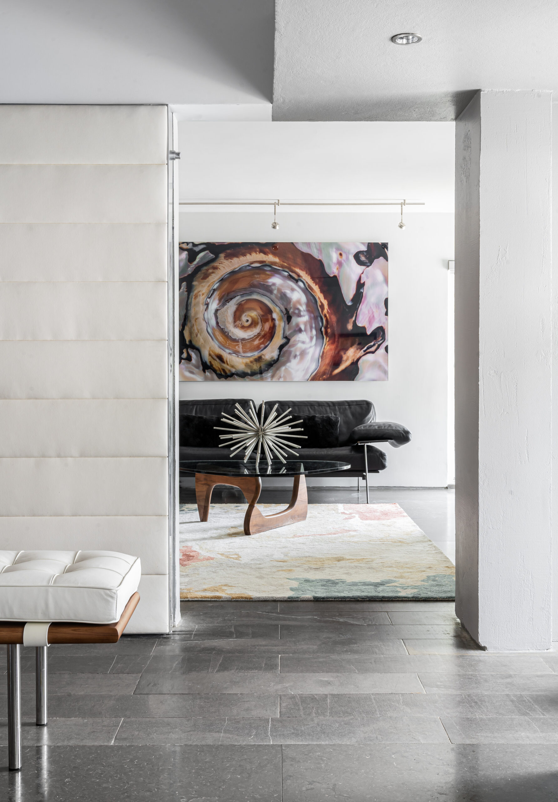 Mid-Century Modern Helms-Alonso Entrance to Office Mid-Century Modern entrance from living room into office