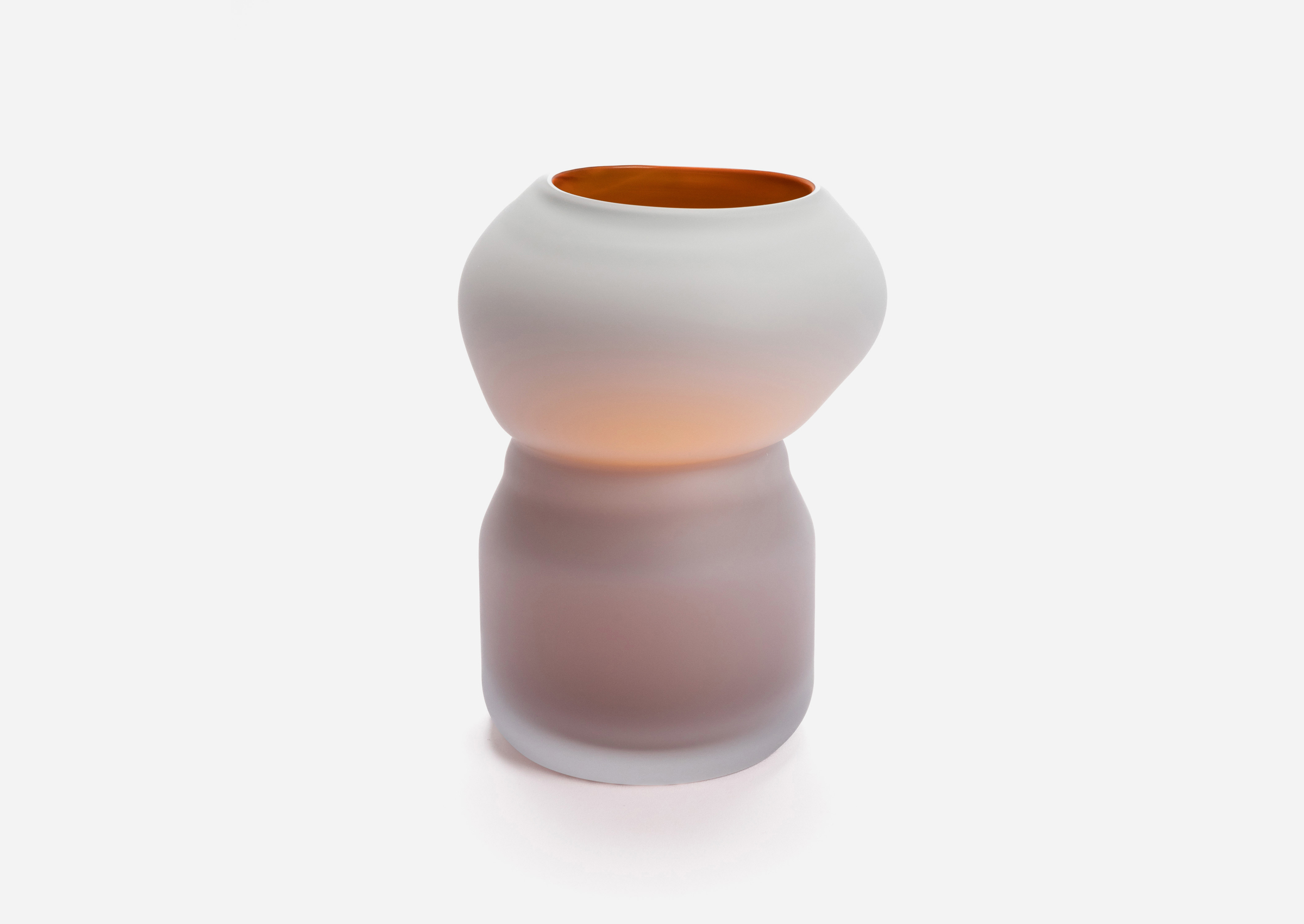 Small Fungus Vase Beige and Orange by David Valner The Future Perfect collectible design
