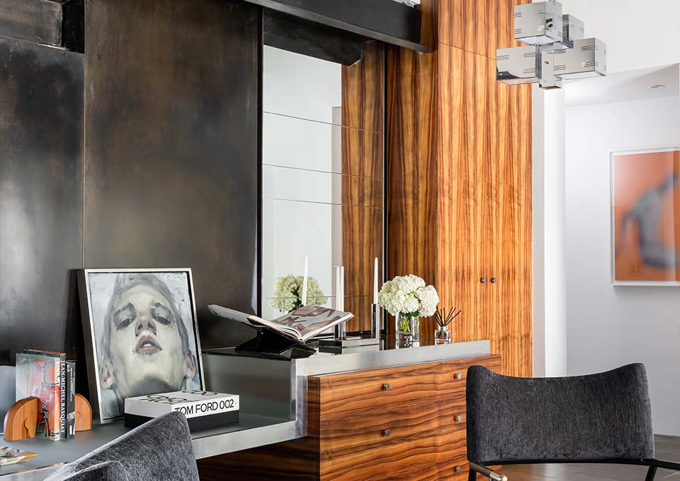 a luxurious modern living space showing curated investment pieces for your home